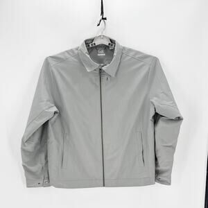Cutter & Buck CB Gray Weather Tec Full Zip Jacket Light Gray size XL semi casual